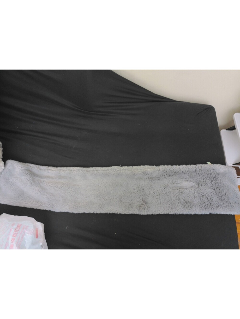 Urbanista Womens Faux Fur Scarf Gray Pull‎ Through Keyhole Neck Warmer